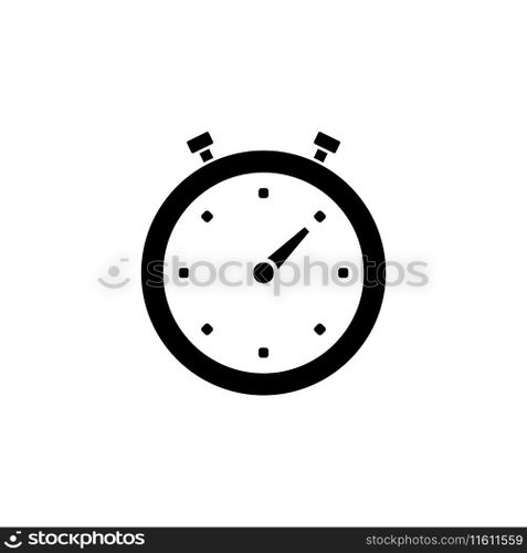Timer flat vector icon. Simple solid symbol isolated on white background. Timer flat vector icon