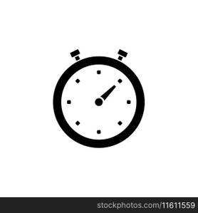 Timer flat vector icon. Simple solid symbol isolated on white background. Timer flat vector icon
