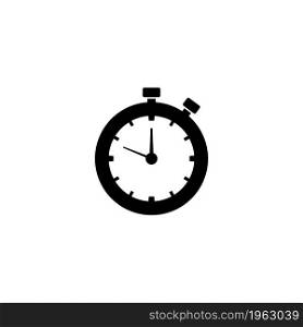 Timer vector icon. Simple flat symbol on white background. Timer flat vector icon