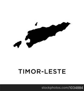 Timor-Leste map icon design trendy