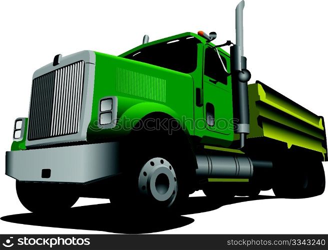 Tipper isolated on white background vector illustration
