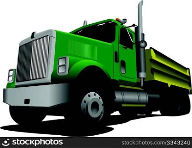Tipper isolated on white background vector illustration