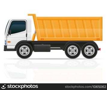 tipper truck for construction vector illustration isolated on white background