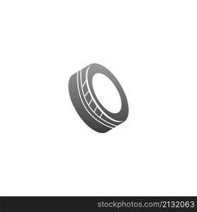 Tire icon logo design illustration template vector