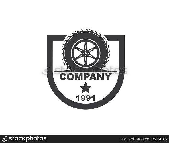 tire icon logo illustration vector template design