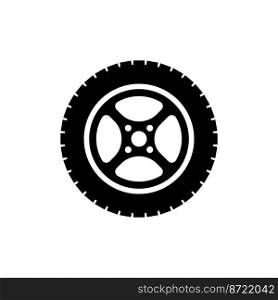 tire icon vector illustration logo design