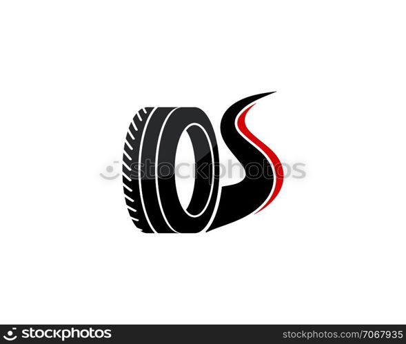 tire illustration vector template design