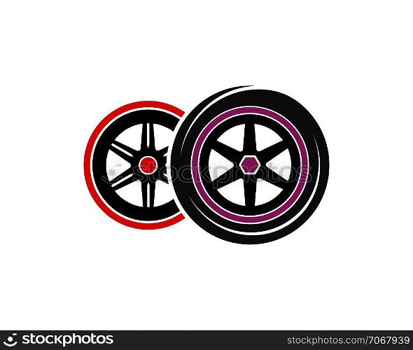 tire illustration vector template design