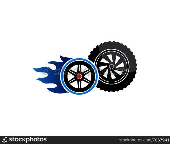 tire illustration vector template design