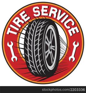 Tire service label