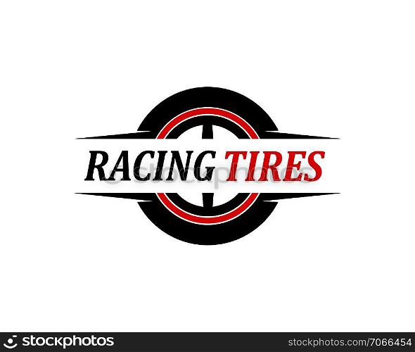 tire,wheels of automotive icon logo vectortemplate design