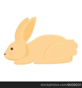 Tired rabbit icon cartoon vector. Cute pet. Adult mammal. Tired rabbit icon cartoon vector. Cute pet