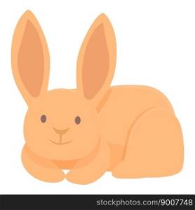 Tired rabbit icon cartoon vector. Cute pet. Easter animal. Tired rabbit icon cartoon vector. Cute pet