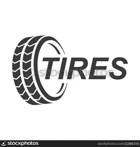 Tires illustration logo vector template
