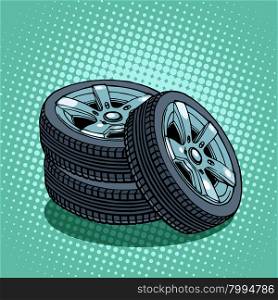 Tires spare wheels car replacement part repair