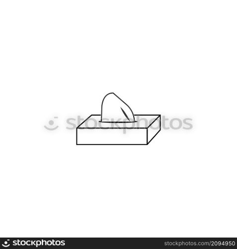 Tissue box icon transparent vector isolated illustration