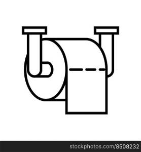 tissue toilet icon vector template
