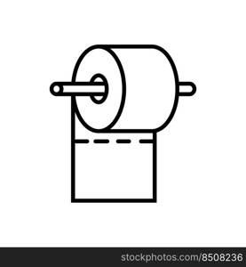 tissue toilet icon vector template