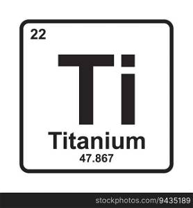 Titanium Element icon vector illustration symbol design