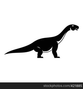 Titanosaurus dinosaur icon. Simple illustration of titanosaurus dinosaur vector icon for web. Titanosaurus dinosaur icon, simple style