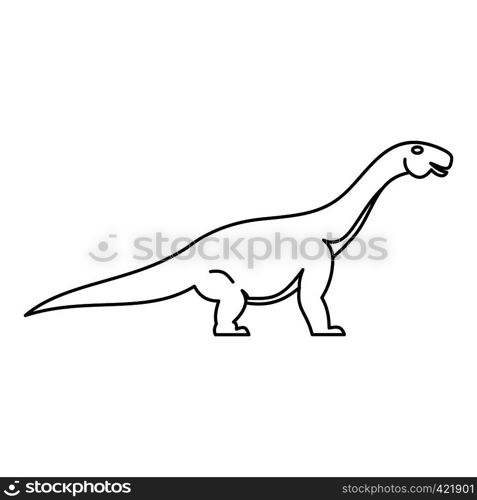 Titanosaurus icon. Outline illustration of titanosaurus vector icon for web. Titanosaurus icon, outline style