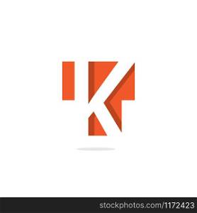 TK Letter Logo Vector Design Template.
