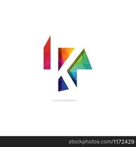 TK Letter Logo Vector Design Template.