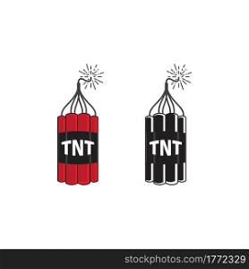 TNT Bomb Vector icon design illustration Template