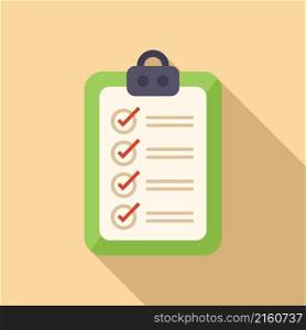 To do list icon flat vector. Work artwork. Academic paper. To do list icon flat vector. Work artwork