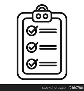 To do list icon outline vector. Work artwork. Academic paper. To do list icon outline vector. Work artwork
