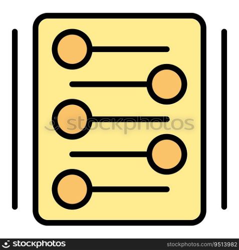To do list icon outline vector. Work process. Project business color flat. To do list icon vector flat