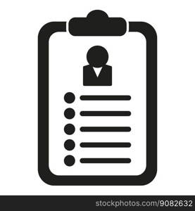 To do list icon simple vector. Human work. Company staff. To do list icon simple vector. Human work