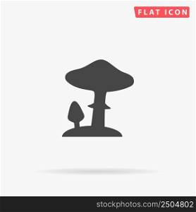 Toadstool mushrooms flat vector icon. Hand drawn style design illustrations.. Toadstool mushrooms flat vector icon. Hand drawn style design illustrations