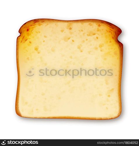 Toast Fried Bread In Toaster Electric Tool Vector. Crunchy Sliced Toast Delicious Fresh Fry Food, Morning Breakfast Dish. Eatery Dieting Nutrition Dessert Template Realistic 3d Illustration. Toast Fried Bread In Toaster Electric Tool Vector
