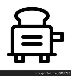 toaster, icon on isolated background,