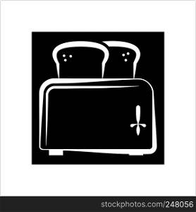 Toaster Icon, Toaster Vector Art Illustration