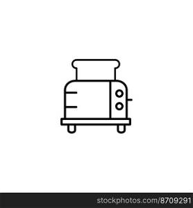 toaster icon vector illustration logo design