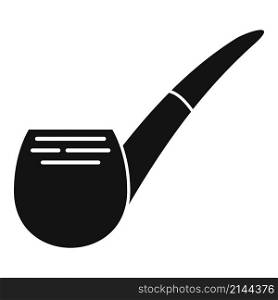Tobacco smoke pipe icon simple vector. Old smoker. Cigar smoking. Tobacco smoke pipe icon simple vector. Old smoker