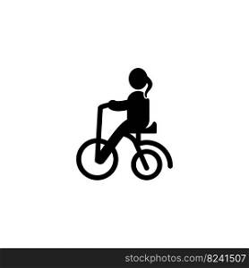toddler bike icon vector design templates white on background