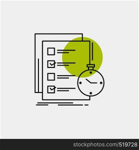todo, task, list, check, time Line Icon. Vector EPS10 Abstract Template background