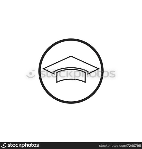 toga cap logo template vector ilustration
