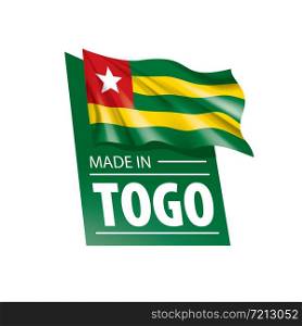 togo flag, vector illustration on a white background. togo flag, vector illustration on a white background.