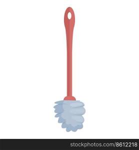 Toilet brush icon cartoon vector. Cleaning bristle. Cleaner broom. Toilet brush icon cartoon vector. Cleaning bristle