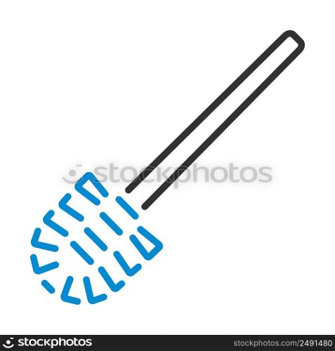 Toilet Brush Icon. Editable Bold Outline With Color Fill Design. Vector Illustration.