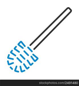 Toilet Brush Icon. Editable Bold Outline With Color Fill Design. Vector Illustration.