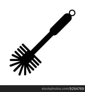 Toilet brush icon,logo illustration design template.