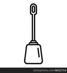 Toilet brush icon outline vector. Water sewer. Drain industry. Toilet brush icon outline vector. Water sewer