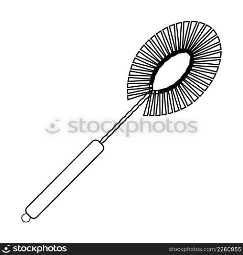 toilet brush icon vector illustration symbol design