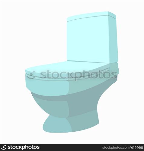 Toilet cartoon icon isolated on a white background. Toilet cartoon icon