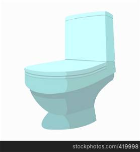Toilet cartoon icon isolated on a white background. Toilet cartoon icon
